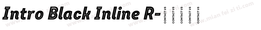 Intro Black Inline R字体转换